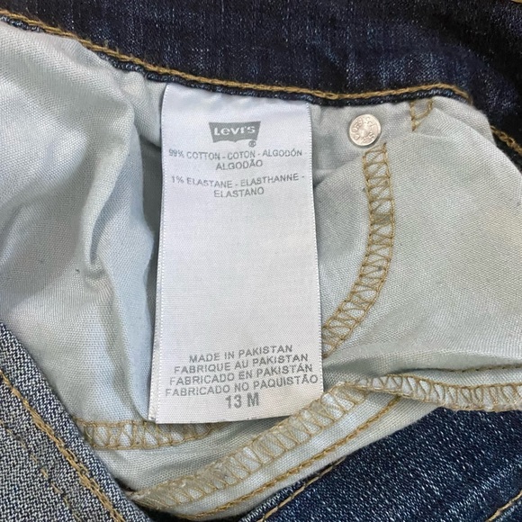 Levi’s 524 Too super low jeans, distressed, Size 13M JUNIORS - Picture 5 of 7